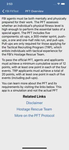 Captura de Pantalla 2 FBI FitTest iphone