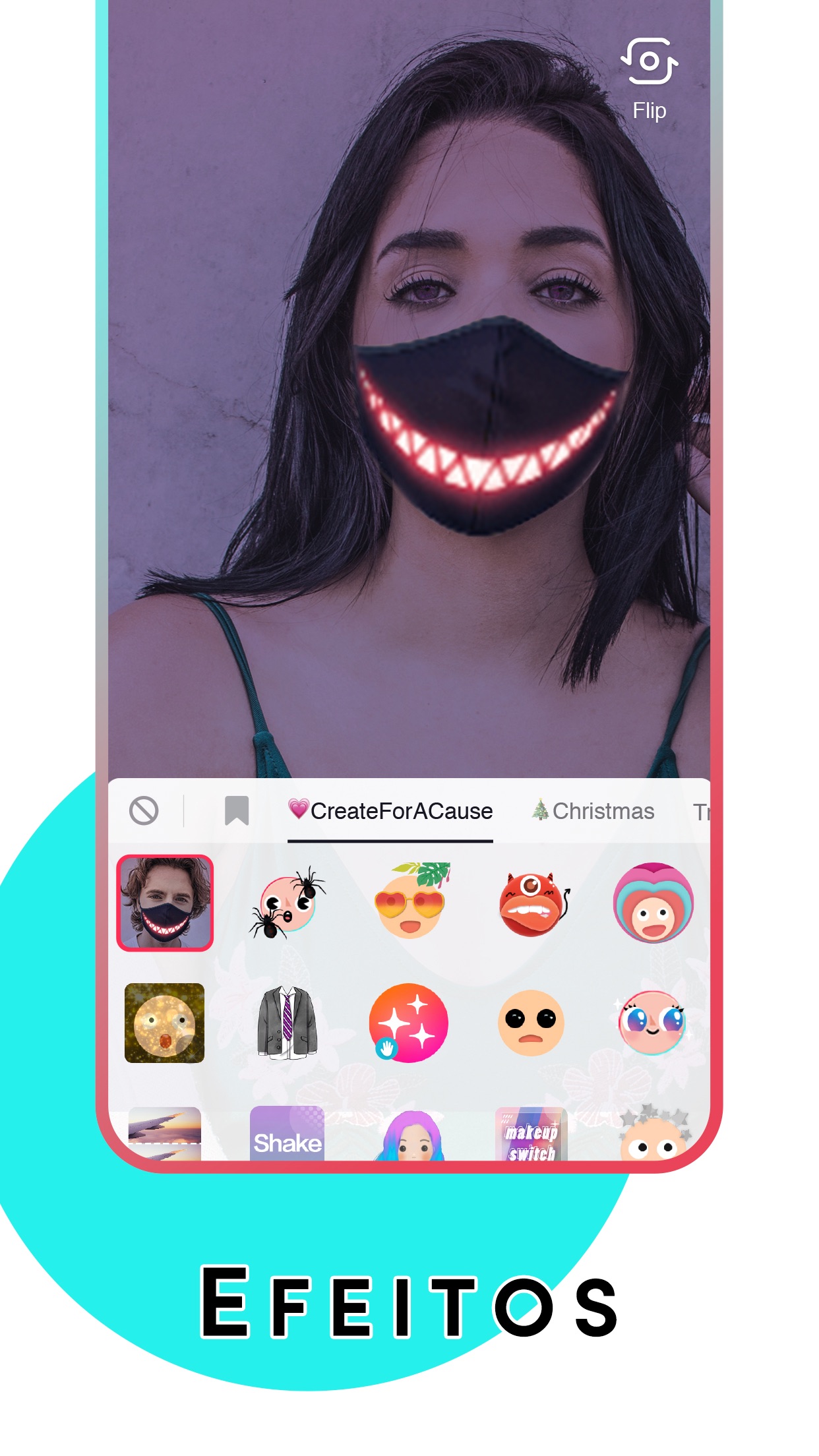 Screenshot do app TikTok