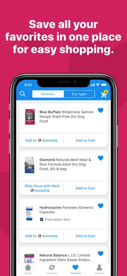 Chewy app screenshot