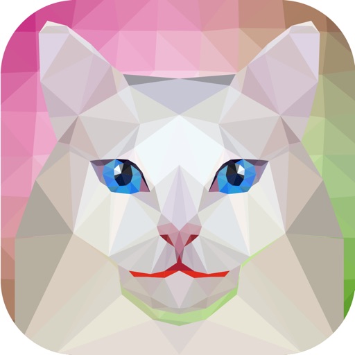 Low-Poly Art color by number iOS App