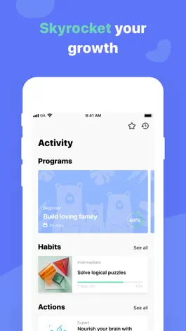 Game screenshot GrowApp — Self-Care Assistant hack