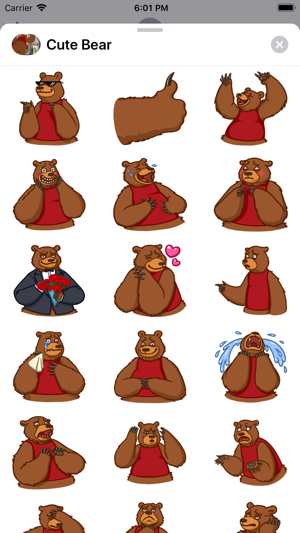 Cute Bear Stickers HD(圖2)-速報App