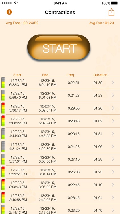 My Contraction Tracker screenshot-0
