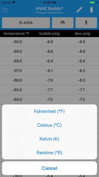 HVAC Buddy® Press Temp screenshot-7