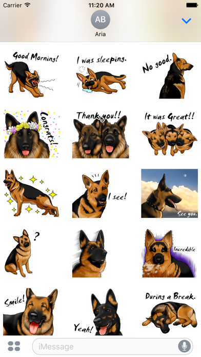 German Shepherd Dog Sticker screenshot 3