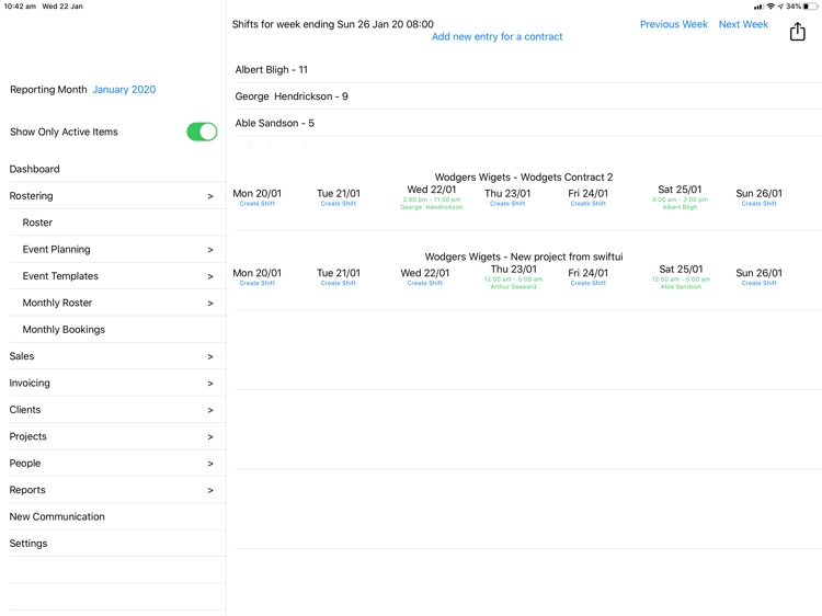 Roster Dashboard