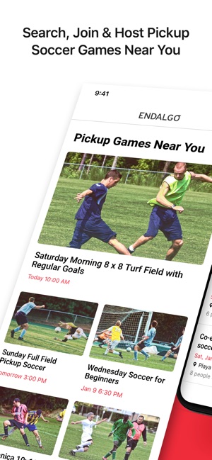 ENDALGO: Pickup Soccer Games