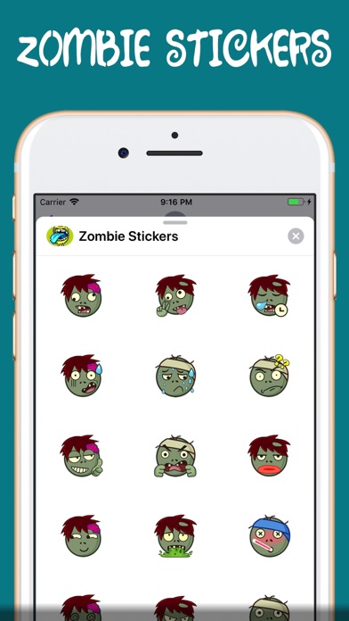 zombie stickers † screenshot 2