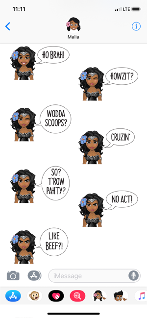 Pidginmoji Female Heroes