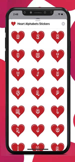 Heart Alphabets Stickers(圖1)-速報App