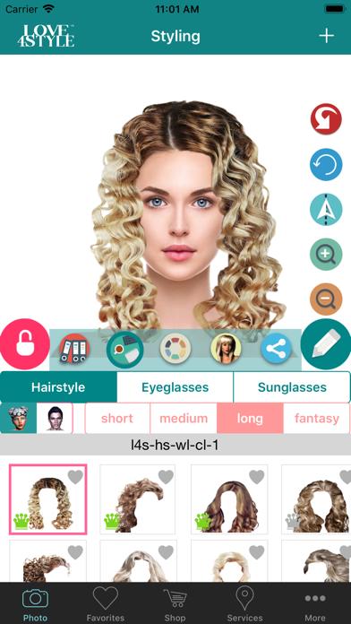 Love4style hairstyle & eyewear screenshot 2