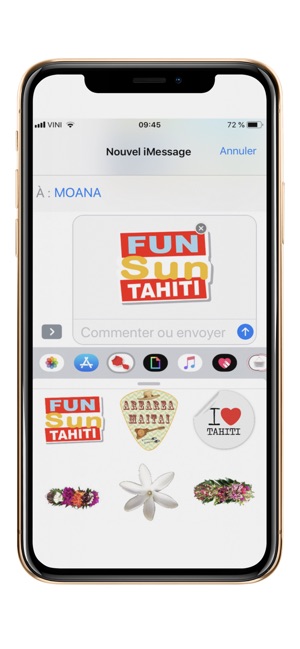 Tahiti Stickers for iMessage