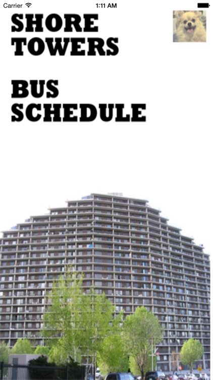 Shore Towers Bus Schedule
