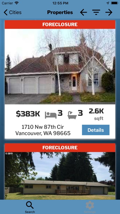 USHUD Foreclosure Home Search