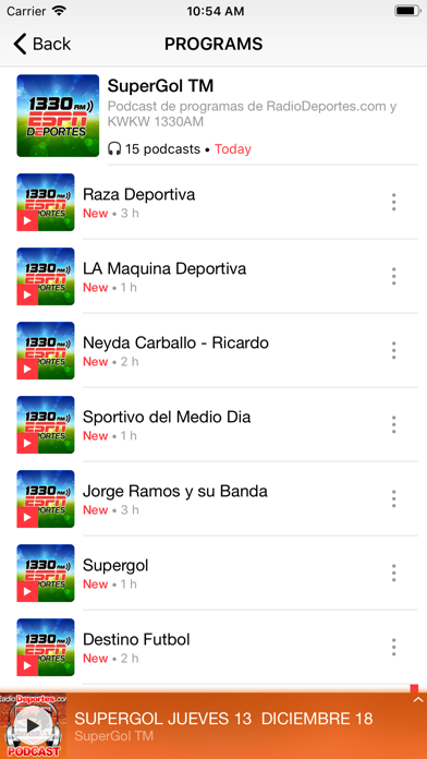 How to cancel & delete KWKW ESPN DEPORTES TU LIGA1330 from iphone & ipad 4