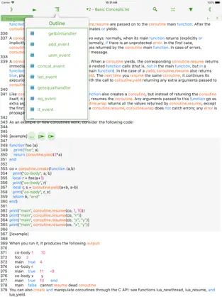 Screenshot 1 Lua IDE Fresh Edition iphone