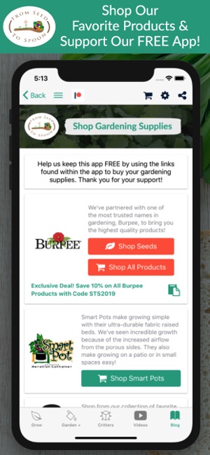 From Seed To Spoon Gardening On The App Store