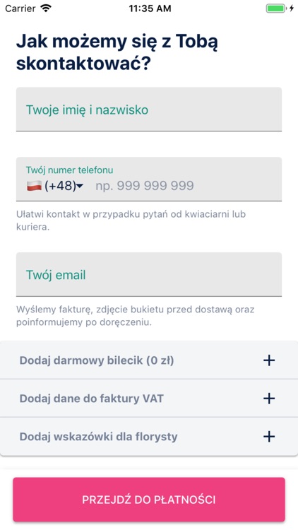 Flowi - Zamów Wyjątkowe Kwiaty screenshot-7