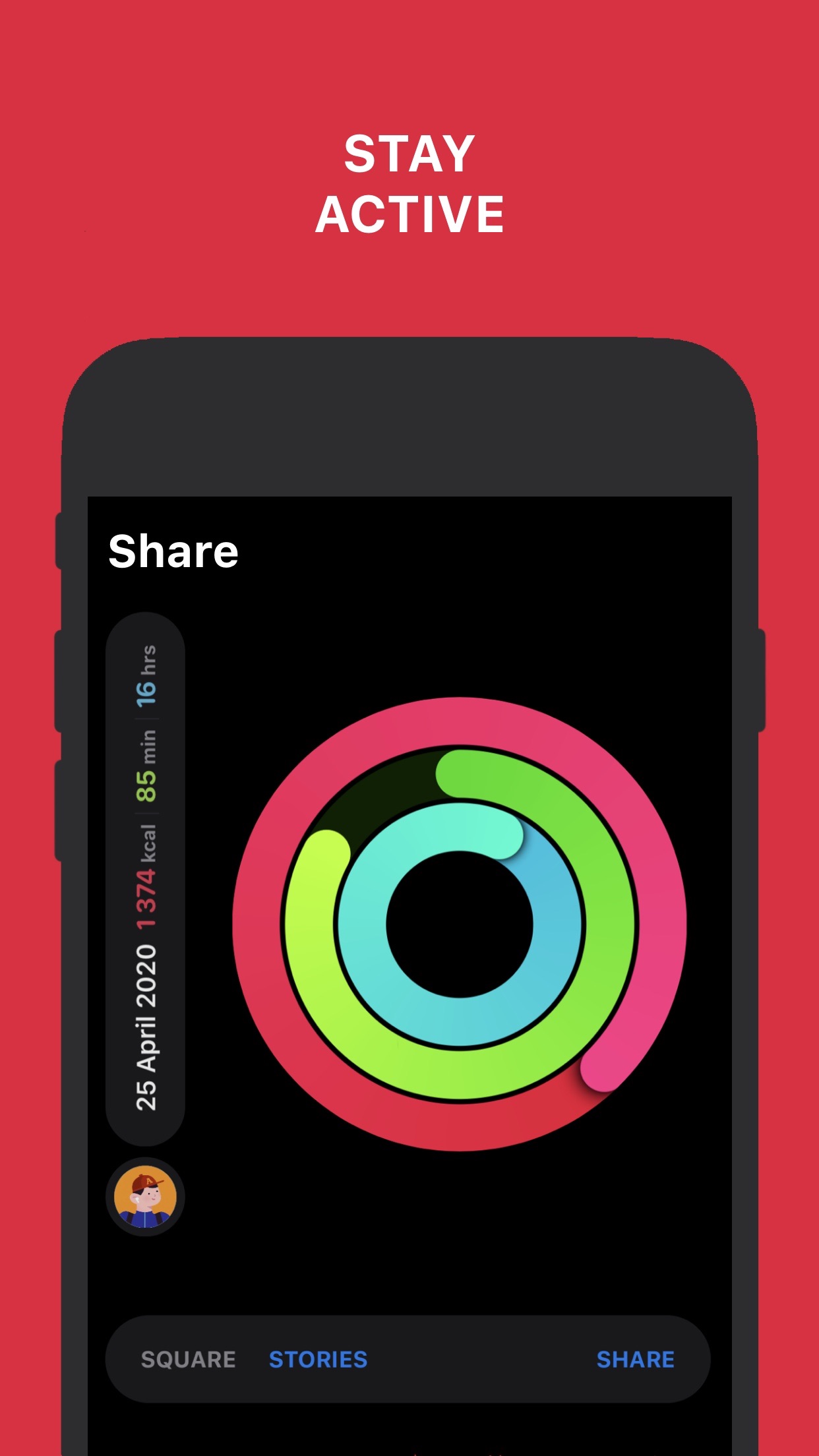 Screenshot do app Activity Tracker+