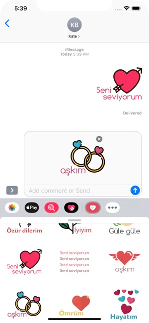 Türk Aşk çıkartmaları(圖5)-速報App