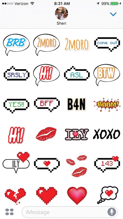 Text Chat Stickers