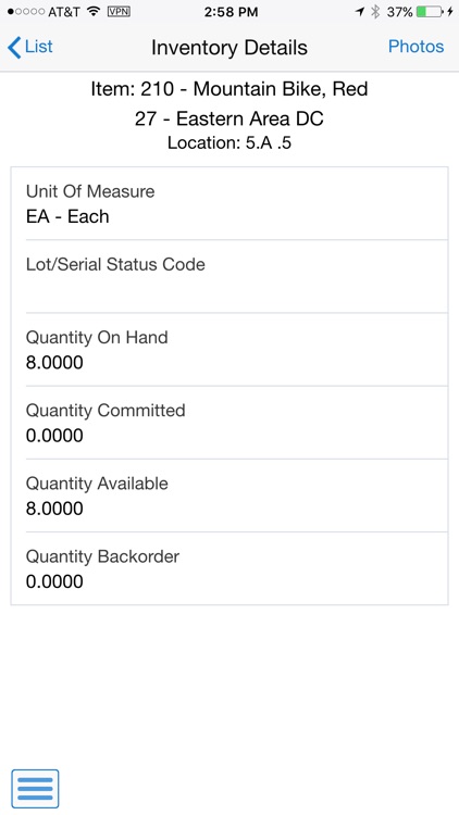 Inventory Availability JDE E1