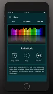radio rock fm music - classic iphone screenshot 2