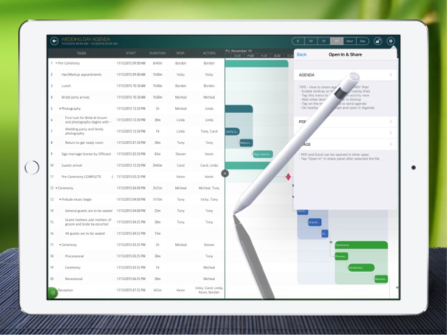 Agenda Plan - on Gantt Chart(圖3)-速報App