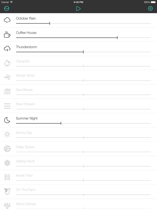 Noizio — focus, relax, sleep Screenshot