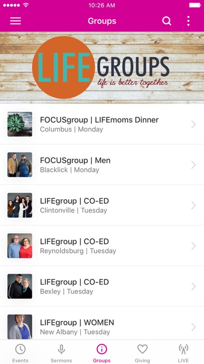 LIFE church app
