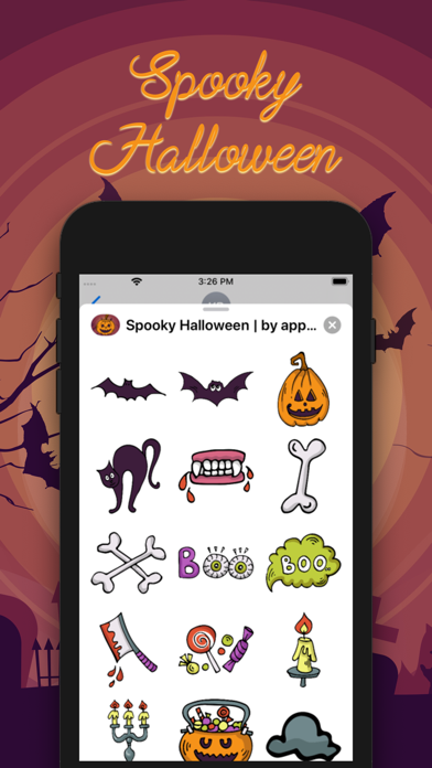 Spooky Halloween Sticker screenshot 2
