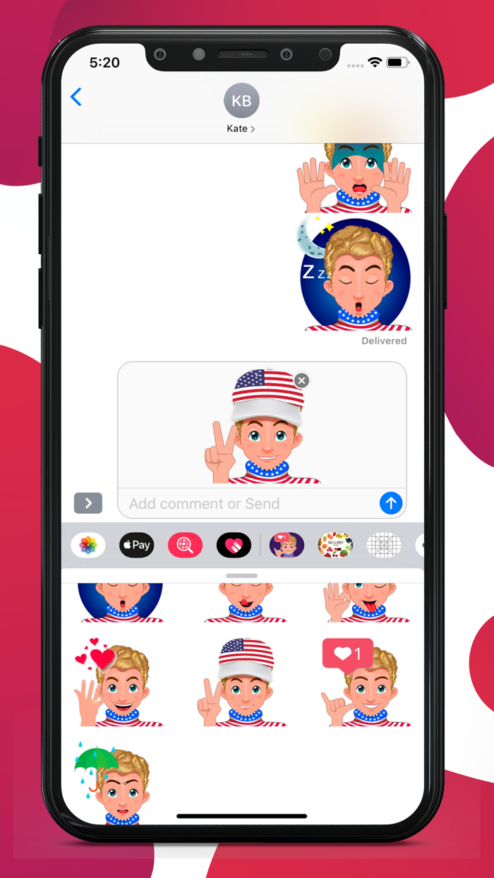 USA Boy Sticker