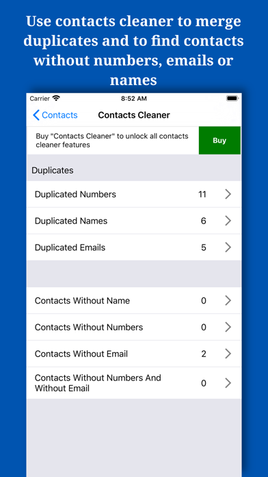Backup And Manage Contacts screenshot 2