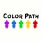 Complete all levels by painting the correct paths and match the colours