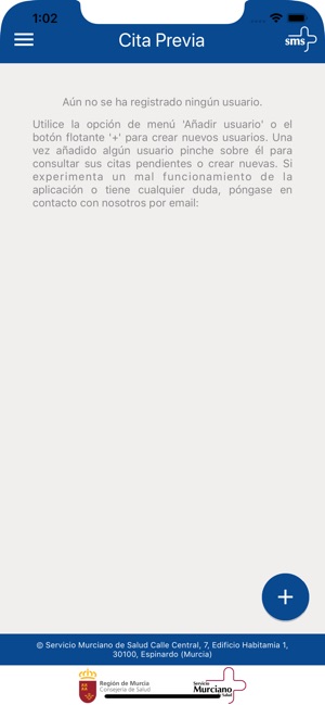 águila Oswald barrera Cita Previa SMS en App Store