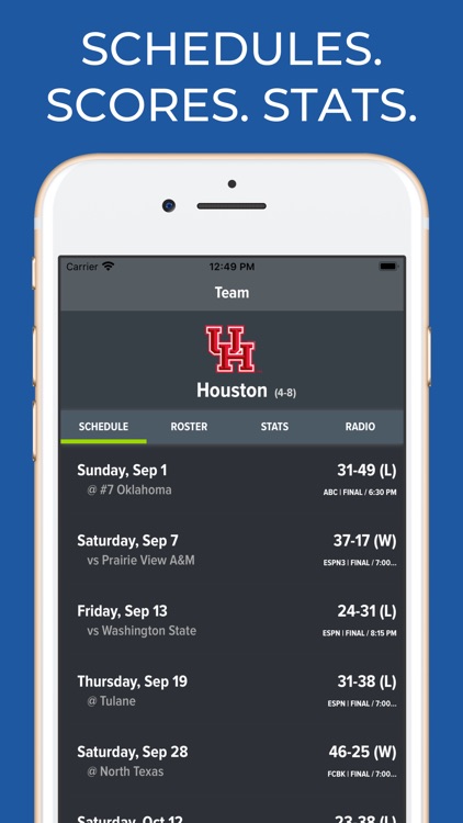 Houston Football App