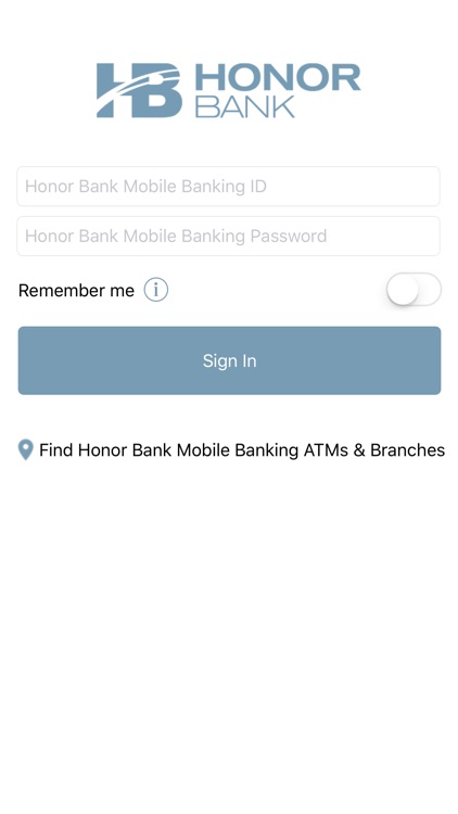 Honor Bank Mobile Banking App