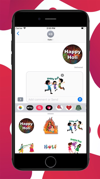 Holi Dhuleti Stickers