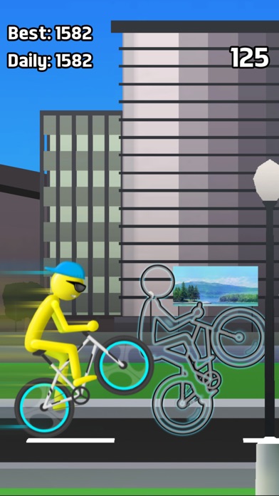 Stickman Bike Wheelie screenshot 2