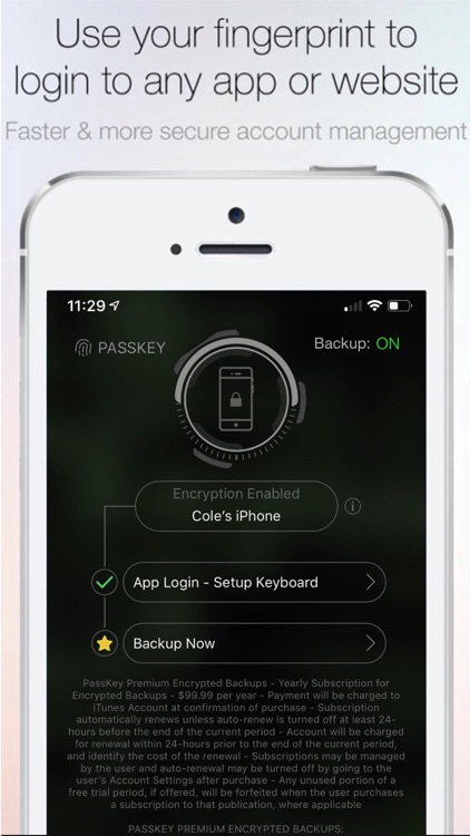 Fingerprint Login:PassKey Lock screenshot-3