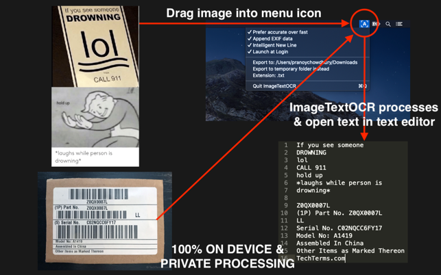 Image Text OCR Photo, PDF Scan