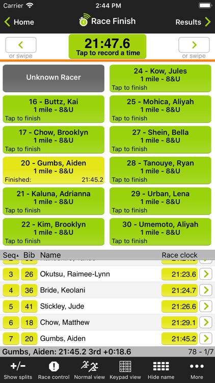 Race & Lap Timer for iPhone screenshot-3