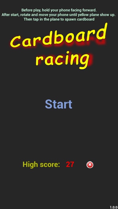 AR Cardboard Racing screenshot 2