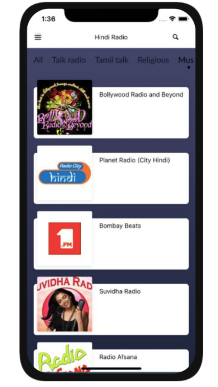 Hindi Radios-Top Indian Radios