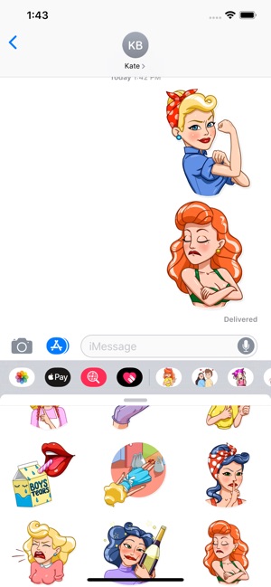 Pin Up Girls Sticker Pack(圖2)-速報App