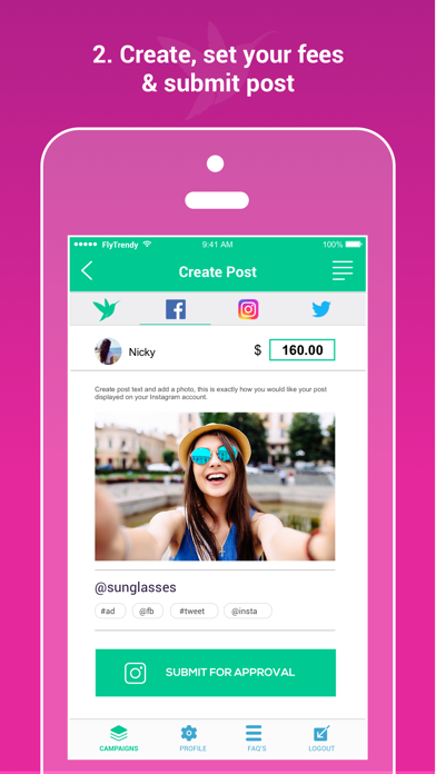 FlyTrendy Influencer Marketing screenshot 2