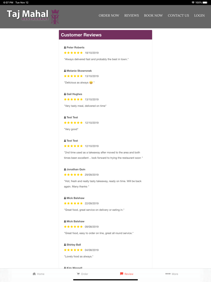 Taj Mahal Restaurant