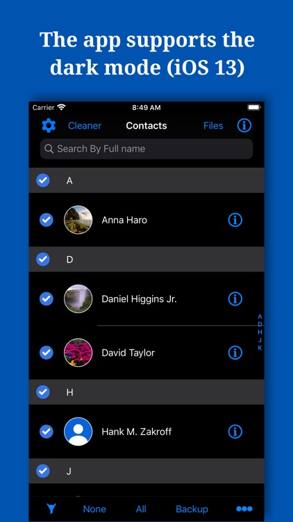 Backup And Manage Contacts screenshot-9