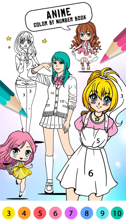 Anime Color By Numbers Coloring Book:Amazon.co.uk:Appstore for Android