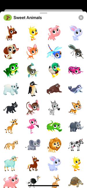 Sweet Animal Cartoon Stickers(圖1)-速報App